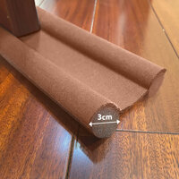 Combo 2 Ron Thanh Nẹp Xốp Chèn Chắn Cửa Chống Bụi Côn Trùng Dài 95cm Legaxi - Combo 2 thanh nâu 3cm