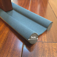 Combo 2 Ron Thanh Nẹp Xốp Chèn Chắn Cửa Chống Bụi Côn Trùng Dài 95cm Legaxi - Combo 2 thanh xám 3cm