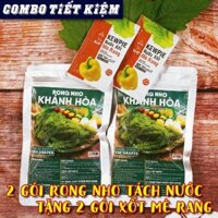 Combo 2 Rong Nho Tách Nước 100g tặng 2 sốt mè rang