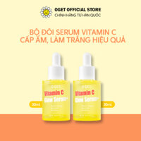 Combo 2 Serum Dưỡng Trắng Căng Bóng Da OGET Vitamin C Glow Serum plus 30ml