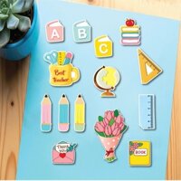 Combo 2 set giấy 20.11 - bó hoa và dụng cụ học tập.