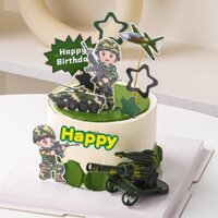 Combo 2 set giấy - bộ đội, xe tăng, máy bay chiến đấu.