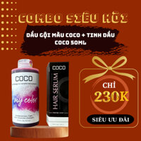 (COMBO 2 SIÊU HỜI ) Dầu Gội Màu COCO ( 250ml & 100ml ) + TINH DẦU TÓC COCO 50ml siêu tiết kiệm
