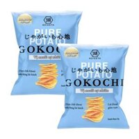 Combo 2 Snack khoai tây vị muối tự nhiên Gokochi gói 115g (2 Gói)