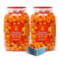 Combo 2 Snack Phô Mai Viên Size Jumbo Cheddar Cheese Ball No Brand 380g