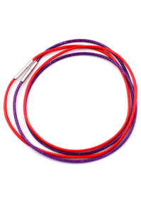 Combo 2 sợi dây đeo cổ cao su - tím  đỏ DCSOI1