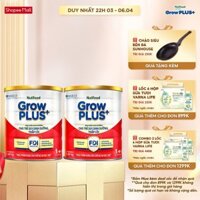 Combo 2 Sữa bột Nutifood GrowPLUS+ Suy Dinh Dưỡng (Đỏ) 1+ - Tăng Cân, Tăng Chiều Cao (2 Lon 1,65 Kg)