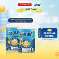 Combo 2 Sữa Bột Nuvi Grow Hỗ Trợ Tăng Chiều Cao +1 Lon 900g (2 lon x 900g)