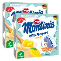 Combo 2 Sữa chua Zott Montinis vị Xoài 4*55g