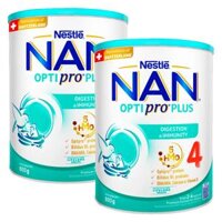 Combo 2 Sữa Nestle Nan Optipro Plus 4 800g (2-6 tuổi)