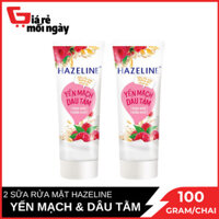 Combo 2 Sữa Rửa Mặt Hazeline Yến Mạch Dâu Tằm 100g