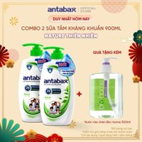 Combo 2 Sữa Tắm Bảo Vệ Da Kháng Khuẩn Antabax Nature Thiên Nhiên 900ml