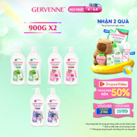 Combo 2 Sữa tắm trắng da hương nước hoa Gervenne 900g