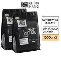 Combo 2 Sữa Tăng Cơ - Body Gold - Whey Protein Isolate - Phục hồi và Phát triển Cơ Bắp - túi 1kg/40 servings