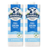 Combo 2 Sữa tươi nguyên chất tiệt trùng DEVONDALE MILK 1L