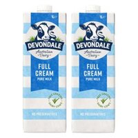 Combo 2 Sữa tươi nguyên chất tiệt trùng DEVONDALE MILK 1L