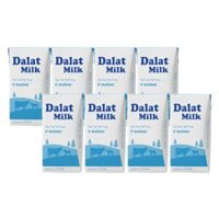 Combo 2 Sữa tươi tiệt trùng Dalat Milk ít đường 110ml (lốc 4 hộp)