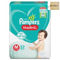 Combo 2 Tã-bỉm quần Pampers Demin 8 M22