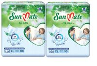 Combo 2 Tã Dán Người Lớn SunMate G2 Size XL10 10 Miếng