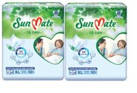 Combo 2 Tã Dán Người Lớn SunMate G2 Size XL10 10 Miếng