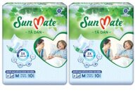 Combo 2 Tã Dán Người Lớn SunMate G2 Size M10 10 Miếng