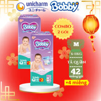 COMBO 2 Tã quần Bobby Siêu Khô Thoáng - 100% Thoáng Khí Super Jumbo M42/L36/XL32/XXL28/XXXL22_MOMYKIDS