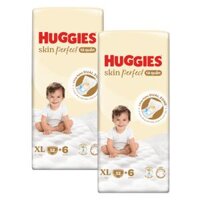 Combo 2 Tã quần Huggies SkinPerfect Pants (XL, 12-17kg, 52+6 miếng)