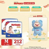 Combo 2 Tã quần Huggies Skincare Mega Jumbo M106/L96+8/XL84+4/XXL76+4