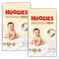 Combo 2 Tã quần Huggies SkinPerfect Pants (M, 6-11kg, 70+6 miếng)