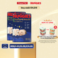 Combo 2 Tã quần Huggies Naturemade ban đêm M58/L44/XL38/XXL26