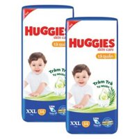 Combo 2 Tã quần Huggies Skincare gói cực đại (XXL, >15kg, 54 miếng)