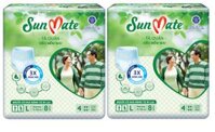 Combo 2 Tã Quần Người Lớn Sunmate Mềm Mại L8 8 Miếng