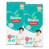 Combo 2 Tã quần Pampers giữ dáng Super Jumbo size XXL, 56 miếng