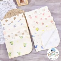 Combo 2 Tấm Lót Chống Thấm Cao Cấp Mimii - Lót Thay Bỉm Vải Xô Muslin Mềm Mại, Thoáng Khí Cho Bé Size 50*70cm