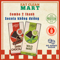 [Combo 2 Thanh] Socola đen không đường 75% cacao thuần chay Nature's Tribe thanh 100g