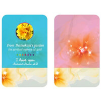 Combo 2 thẻ hoa râm bụt kép thanh tẩy tài chính - Ho'oponopono Card