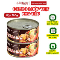 Combo 2 Thịt Heo Kho Tiêu Hương Vị Đậm Đà 180 Gram/Hộp - Thế Giới Sốt
