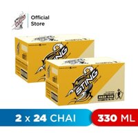 Combo 2 Thùng 24 Chai Nước Tăng Lực Sting Vàng (330ml/chai)