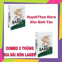 COMBO 2 Thùng 24 lon bia Sài Gòn Lager 330ml