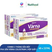 Combo 2 Thùng/ 48 Hộp Giấy x 237mL Sữa Bột Pha Sẵn Varna Colostrum/ Diabetes - NUTIFOOD - YOOSOO