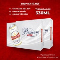 Combo 2 thùng Bia Hà Nội HANOI BEER PREMIUM 24 lon 330ml