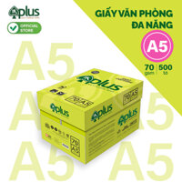Combo 2 Thùng giấy IK PLUS A5 70gsm - Giấy photo, giấy vẽ - Hàng chính hãng (10 reams)