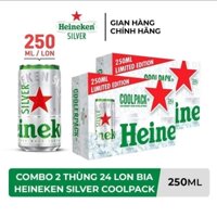 Combo 2 thùng Heineken Siliver 250ml