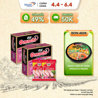 Combo 2 Thùng Omachi Sườn Hầm Ngũ Quả + 2 Xúc Xích Tiệt Trùng Ponnie Vị Heo 70G
