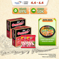 Combo 2 Thùng Omachi Xốt Bò Hầm + 2 Xúc Xích Tiệt Trùng Ponnie Vị Heo 70G