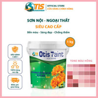 Combo 2 thùng Sơn tường OTIS 1kg tone màu hồng |  Sơn nội ngoại thất cao cấp OTIS-paint với tone màu hoa hồng