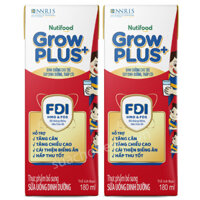 Combo 2 thùng sữa bột pha sẵn Nuti Grow Plus đỏ 180ml