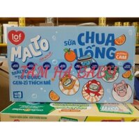 [Combo 2 thùng] Sữa chua uống lên men tự nhiên LOF MALTO hương chanh tuyết, cam, nho (48 hộp x 180ml)(shop mẹ và bé THB)