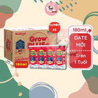 Combo 2 Thùng Sữa Growplus đỏ Ít Đường Nutifood 180ml thùng 48 hộp. Date luôn mới
