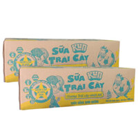 Combo 2 thùng Sữa Lif Kun Hương Trái Cây Nhiệt Đới  hộp 180ml
